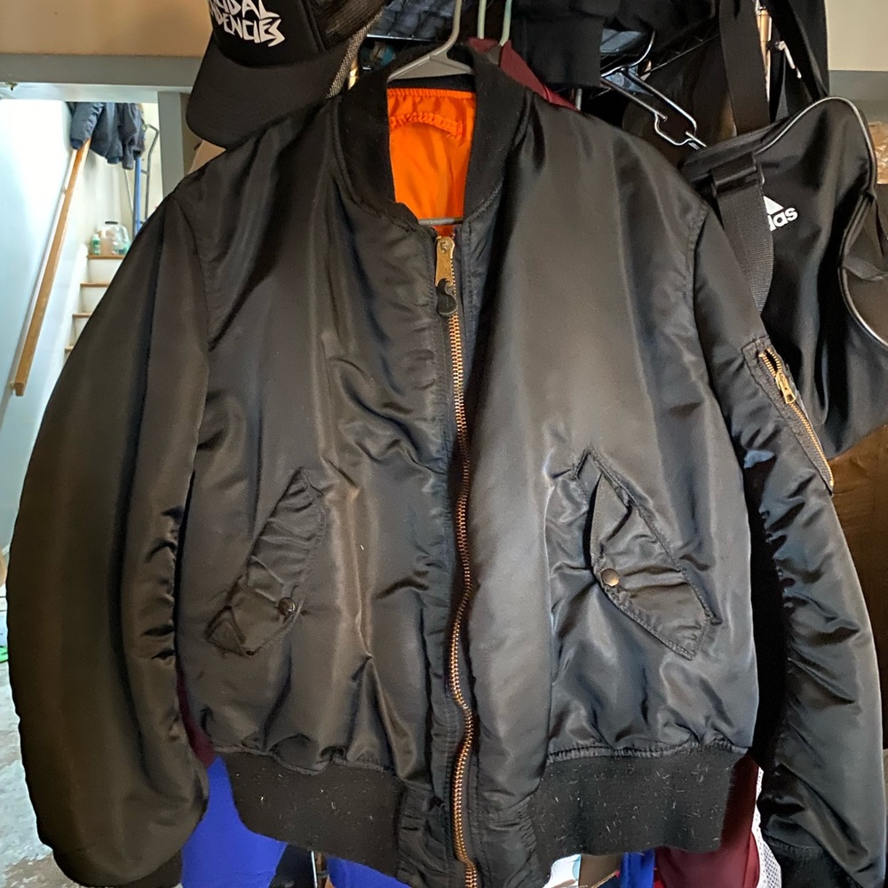 Alpha Industries Black Bomber Jacket XL(XXL)